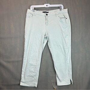 Simply Vera Vera Wang light green Jeans Capri Mid-Rise Stretch S12 pre owned